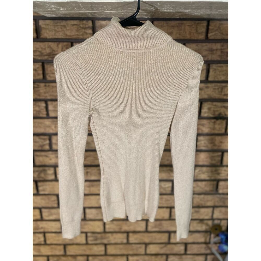 Caché Long Sleeve Ribbed Turtleneck